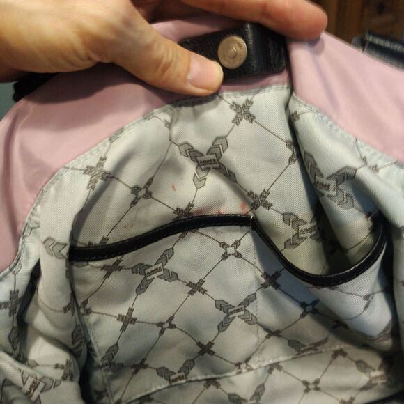 Aimee Kestenberg Lighten Up Tote Purse Handbag Nylon and Leather Blush Pink - Picture 12 of 15